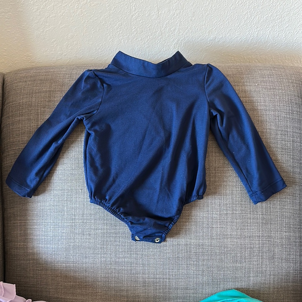 Blue long sleeve leotard used once, like new